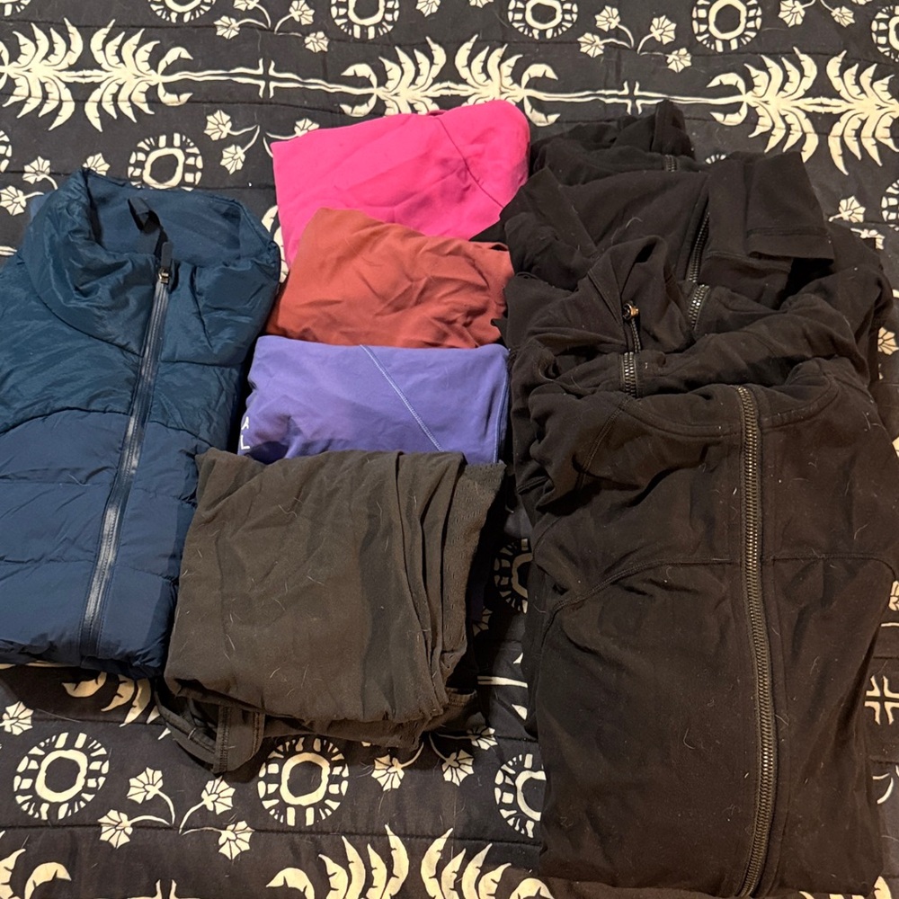 Resell encouraged special: Lululemon Jackets, vest, onesie, & tops / size 10+